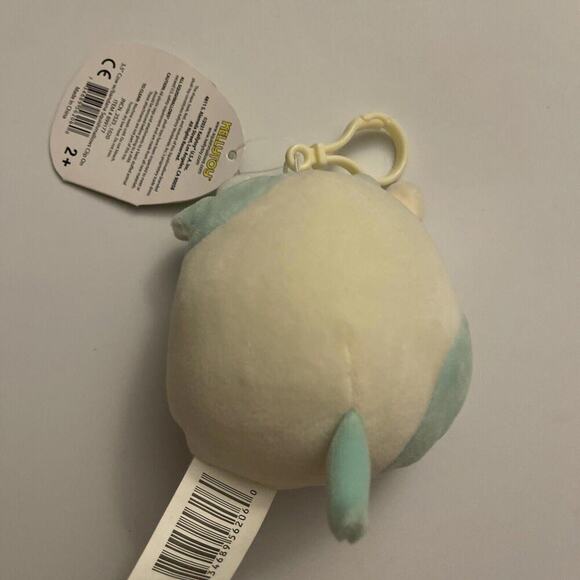Belana the Cow Green Bandana Plush 3.5”Squishmallow Clip-On Easter Exclusive - Picture 2 of 3